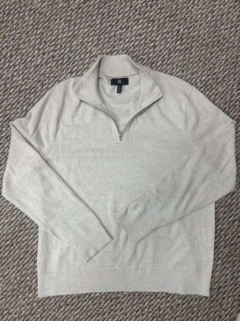 Banana Republic Italian Merino Wool Half-Zip Sweater